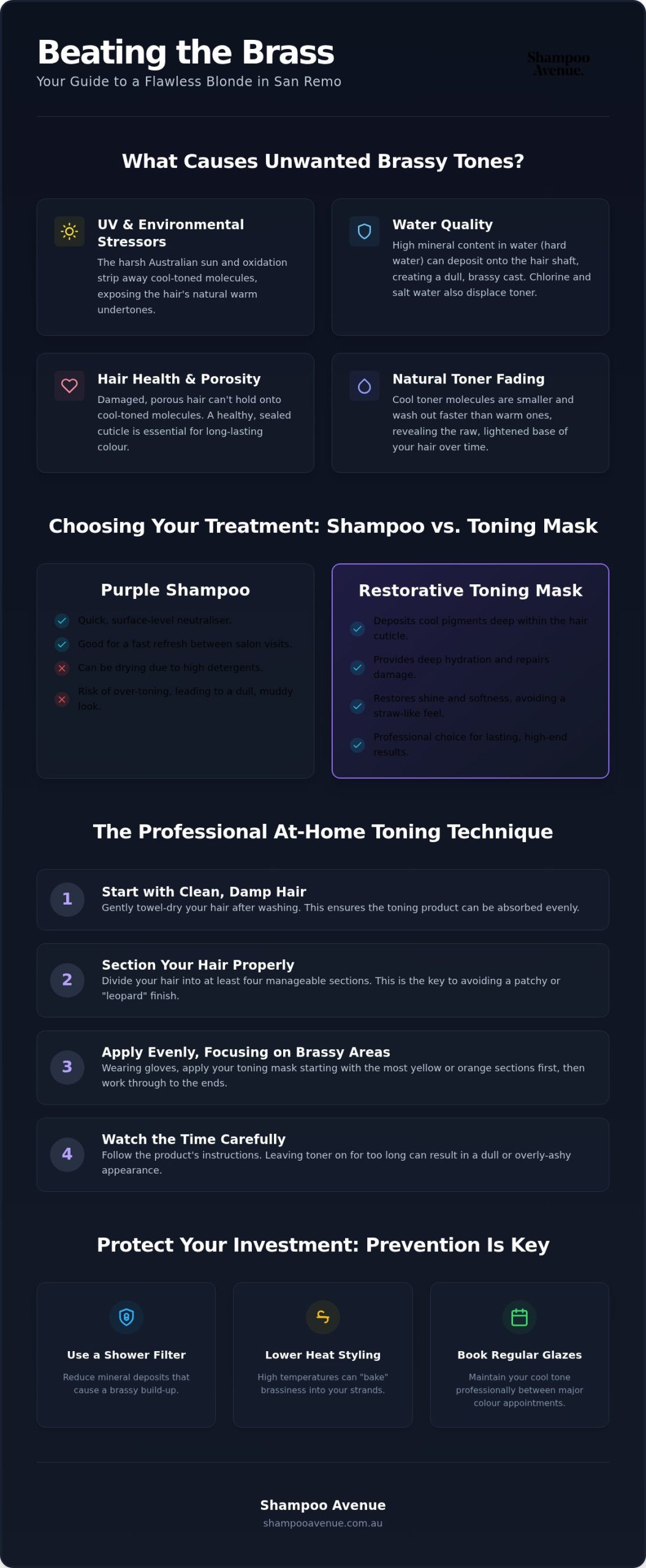 Brassy Blonde Hair Treatment San Remo: The Professional Guide to Toning